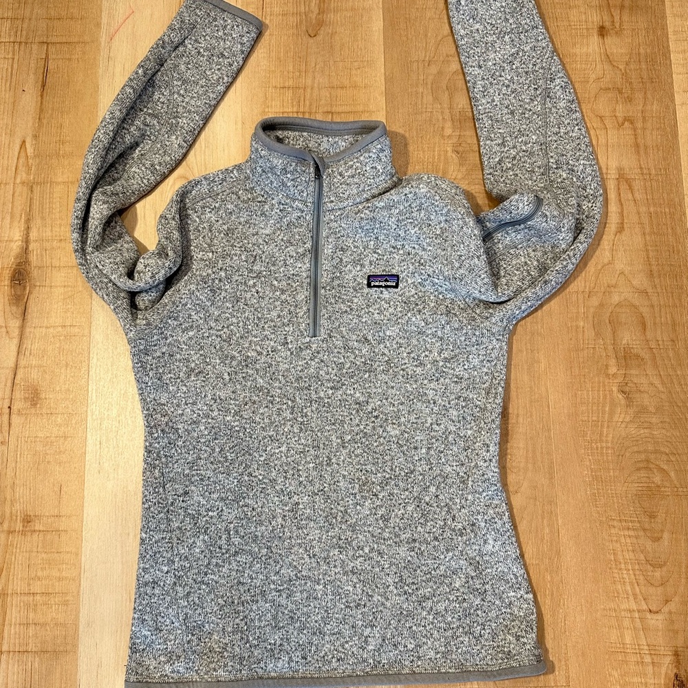 Patagonia Women's Better Sweater 1/4 Zip Fleece In Gray Sz S - Picture 4 of 15